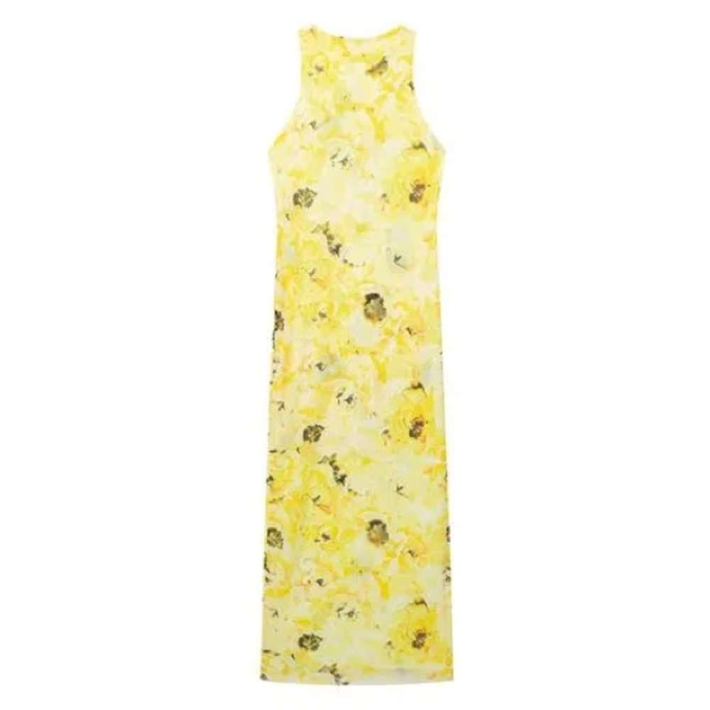 ZARA 🌟YELLOW🌟 Maxi Length Dress M, NWT